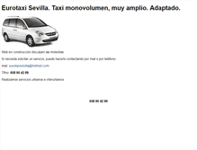 Tablet Screenshot of eurotaxisevilla.com